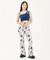 HANDWRITTEN FLOWER JERSEY FLARE PANTS