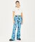 HANDWRITTEN FLOWER JERSEY FLARE PANTS