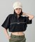 DRAWSTRING CROPPED ANORAK TOP