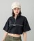 DRAWSTRING CROPPED ANORAK TOP