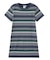 STRIPED FITTED S/S DRESS