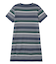STRIPED FITTED S/S DRESS