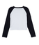 RHINESTONE SCRIPT LOGO L/S RAGLAN BABY TEE