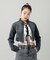 ZIP UP STAND COLLAR DENIM JACKET