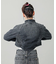 ZIP UP STAND COLLAR DENIM JACKET