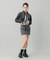 ZIP UP STAND COLLAR DENIM JACKET
