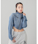ZIP UP STAND COLLAR DENIM JACKET