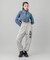 ZIP UP STAND COLLAR DENIM JACKET