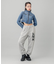 ZIP UP STAND COLLAR DENIM JACKET