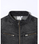 ZIP UP STAND COLLAR DENIM JACKET
