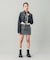 ZIP UP STAND COLLAR DENIM JACKET