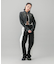 ZIP UP STAND COLLAR DENIM JACKET