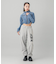 ZIP UP STAND COLLAR DENIM JACKET