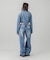 ZIP UP STAND COLLAR DENIM JACKET