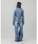 ZIP UP STAND COLLAR DENIM JACKET