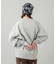 TRIBAL SHAPED LOGO PATCH CREWNECK SWEAT TOP