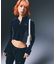 VELOUR HALF ZIP TOP