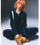 VELOUR HALF ZIP TOP