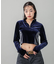 VELOUR HALF ZIP TOP