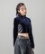 VELOUR HALF ZIP TOP