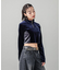 VELOUR HALF ZIP TOP