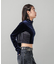 VELOUR HALF ZIP TOP