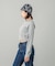 GLITTER SWEAT CREW NECK TOP