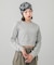 GLITTER SWEAT CREW NECK TOP