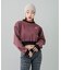 WOVEN CROPPED CREWNECK TOP