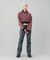 WOVEN CROPPED CREWNECK TOP