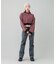 WOVEN CROPPED CREWNECK TOP