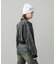 WOVEN CROPPED CREWNECK TOP