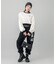 WOVEN CROPPED CREWNECK TOP