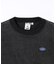 WOVEN CROPPED CREWNECK TOP