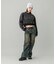 WOVEN CROPPED CREWNECK TOP