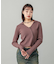 ZIP UP RIB KNIT TOP