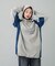 PANELED SWEAT ANORAK DRESS