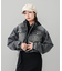 HOODED DENIM JACKET