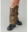 FAUX LEATHER LEG WARMER