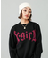 GOTHIC LOGO JACQUARD KNIT TOP