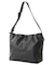 PATCHED LOGO FAUX LEATHER SHOULDER BAG