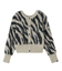 ZEBRA 2WAY KNIT CARDIGAN