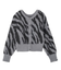 ZEBRA 2WAY KNIT CARDIGAN