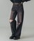 LOW RISE DISTRESSED DENIM PANTS