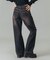 LOW RISE DISTRESSED DENIM PANTS