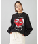 HEART BARBED WIRE JACQUARD KNIT TOP