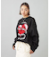 HEART BARBED WIRE JACQUARD KNIT TOP