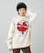 HEART BARBED WIRE JACQUARD KNIT TOP