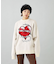 HEART BARBED WIRE JACQUARD KNIT TOP