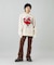 HEART BARBED WIRE JACQUARD KNIT TOP